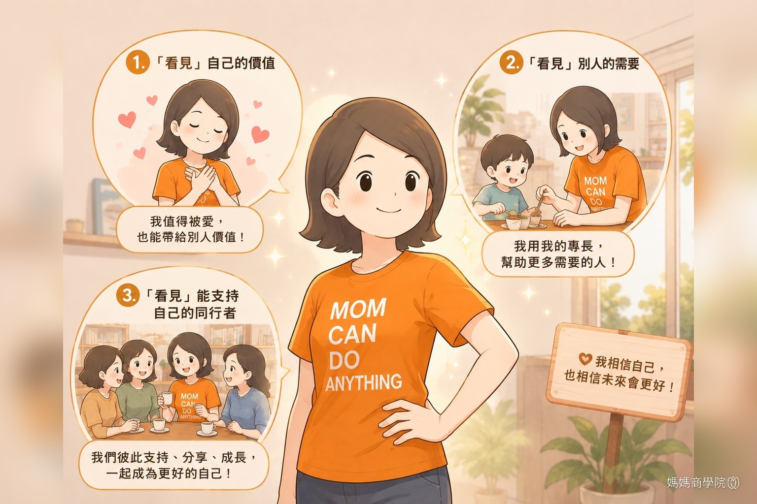 媽媽看見自己的三個層次:看見自己的價值、看見別人的需要、看見能彼此支持的同行者